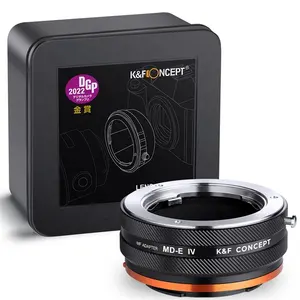 Adattatore per montaggio obiettivo K & F Concept MD-NEX IV messa a fuoco manuale compatibile con l'obiettivo Minolta Rokkor (SR/MD/MC) E fotocamera Sony E Mount