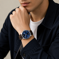 Montre de luxe de style pilote, mouvement automatique NH35, cristal saphir, étanche 10 bars, acier inoxydable, montre-bracelet pour homme, 36 mm, 39 mm