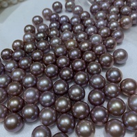 Vente en gros AAAAA qualité naturelle 11-12mm forme Edison ronde perle d'eau douce pour la fabrication de colliers et de boucles d'oreilles