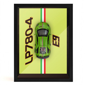 Voiture miniature 1:32 en métal, cadre 3D, jouet créatif, décoration murale, ornement de chambre, cadeau d'anniversaire, nouveau produit 2026, modèle de voiture en métal - Product Image 1