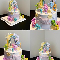 Care Bear PVC 玩偶玩具新品上市 彩色卡通动作玩偶 儿童趣味模型玩具
