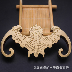 Prensapapeles de latón con forma de murciélago, estilo chino, accesorio de escritorio de metal, decoración para estudio de arte - Product Image 2