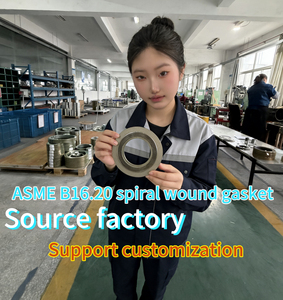 Joints métalliques spiralés en acier inoxydable 304 avec <span class=keywords><strong>joint</strong></span> intérieur en forme <span class=keywords><strong>de</strong></span> vague/en forme <span class=keywords><strong>de</strong></span> V, en graphite/PTFE - Product Image 2