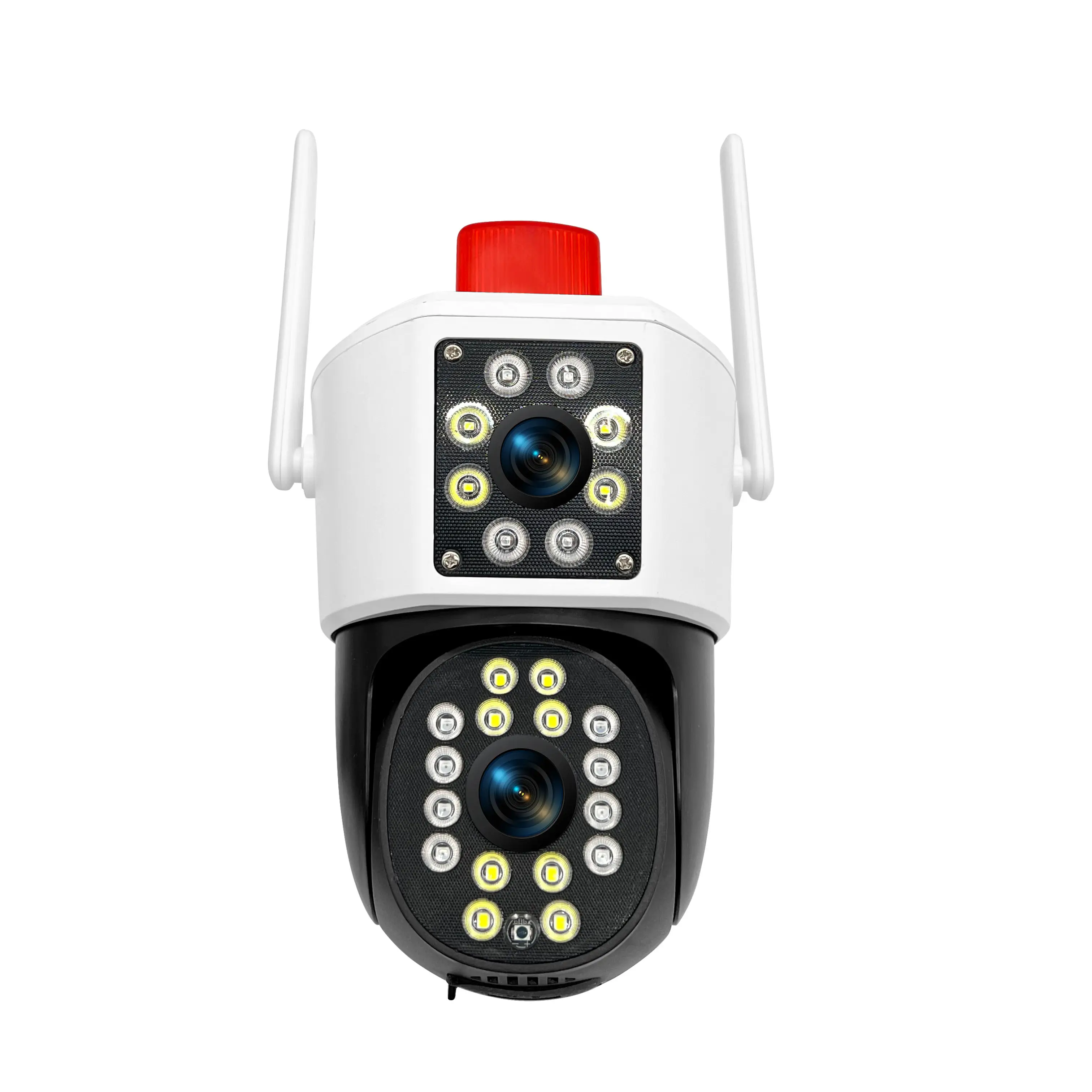 공장 도매 신상품 자동 추적 다채로운 야간 투시경 홈 보안 시스템 IP 카메라 듀얼 렌즈 PTZ 카메라 936