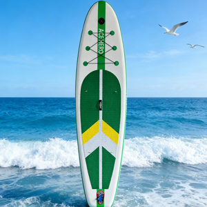 Tabla de <span class=keywords><strong>Paddle</strong></span> <span class=keywords><strong>Surf</strong></span> Inflable para Principiantes, con Tecnología Drop Stitch, Ecológica, Fácil de Equilibrar, Diseño Anti-Vuelco, Diversión Acuática y Recreación - Product Image 1