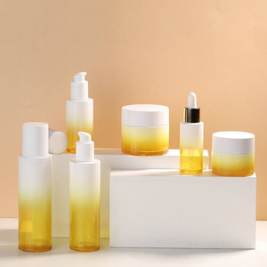 Luxury Frosted clear <b>Glass</b> Skincare <b>Packaging</b> 30ml 40ml 50ml 60ml 80ml Cosmetics Containers <b>Glass</b> Lotion Bottle With Droppe Pump - Product Image 5