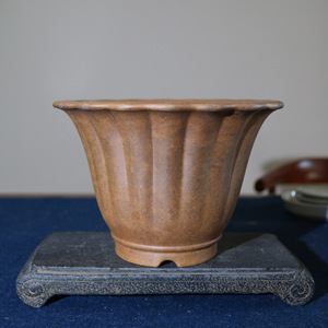 Maceta de Bonsái de Arcilla Morada Cheng Liangzheng, Hecha a Mano, Cocida al Horno, para Orquídeas de Escritorio - Product Image 1