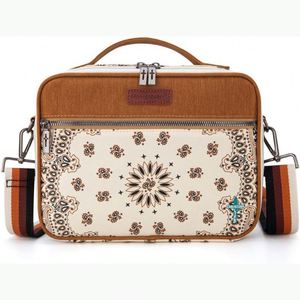 Échantillon gratuit – Housse de Bible à 2 compartiments pour femmes, grande mallette de transport avec poignées et bandoulière, sac de transport pour Bible – Direct Usine - Product Image 1