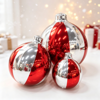 Cloches de Noël, boules miroir brillantes gonflables pour événements scéniques, rouge, or, argent, vert, décoration de Noël, gonflables publicitaires