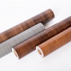 Muebles gruesos reacondicionados pegatinas de grano de madera impermeable Pvc <span class=keywords><strong>armario</strong></span> armarios puerta escritorio papel tapiz autoadhesivo - Product Image 6