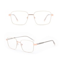 Gafas Ópticas Metálicas de Moda, Listas para Enviar, Montura Completa Resistente, Ligeras, para Uso Diario, 6 Colores
