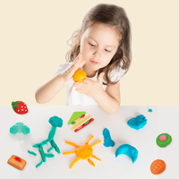 Pâte à modeler créative pour enfants, Kit artisanal en argile sèche à l'air, bricolage, Sandwich, petit déjeuner, jouets en Plasticine, pâte à modeler
