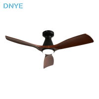 Vente directe du fabricant, ventilateur de plafond moderne pour chambre à coucher et salon, 6 vitesses, volume d'air élevé, silencieux, moteur DC à intensité variable