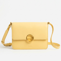 Nouvelle Collection 2026 : Ensemble de 5 Sacs à Main en Similicuir Jaune Personnalisables (Sac Fourre-tout, Sac à Dos, Sac Boston, Sac Bandoulière, Pochette Cosmétique) – Vente en Gros