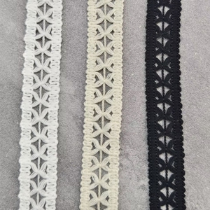 Versatile passamaneria in filo di cotone per accessori di abbigliamento, mobili, abiti da sposa - Product Image 1