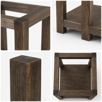 Lanterne de mariage rustique en bois, support de bougie vintage pour centre de table, décoration de ferme, cadeaux