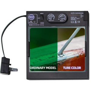 Máscara de Soldadura con Sensor de Arco Grande DIN5-DIN13, Oscurecimiento Automático Solar, TIG MIG MMA, Color Real, para Soldadura y Esmerilado - Product Image 4