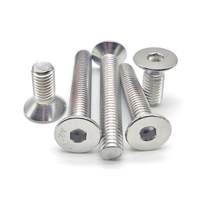 Tornillo de Cabeza Hexagonal de Acero Inoxidable Personalizado con Rosca Métrica M4 M5 M6 M8 M12, Cabeza Plana Industrial, Cabeza Avellanada - Product Image 3
