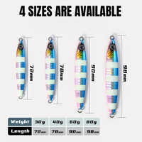 Leurre de pêche en tungstène pour brochet, requin, poisson-chat - Pêche en eau douce et en eau salée Imprimé 30g-80g