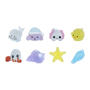 KI huacui Animales marinos: Pulpo pequeño, <span class=keywords><strong>león</strong></span> marino, escorpión, cangrejo ermitaño, decoración de paisaje para acuario DIY, mini adornos - Product Image 5