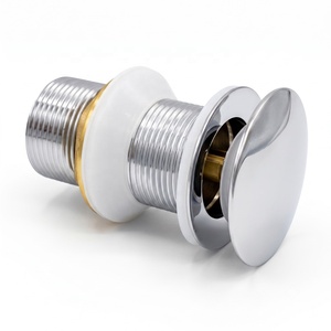 Válvula de desagüe de <span class=keywords><strong>lavabo</strong></span> de acero inoxidable cromado G1-1/4" con sistema click-clack y tapón de desagüe para bañera, <span class=keywords><strong>lavabo</strong></span>, baño y hotel - Product Image 3