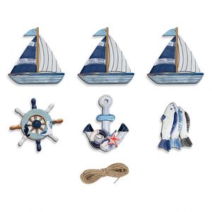 Décoration Murale Nautique Personnalisée en Bois en Forme de Voilier, Cadeau Promotionnel pour Boutiques de Plage et Marques Côtières - Product Image 1