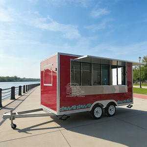 OEM American Ice Shop Food Trailer Vintages Coffee Cart <b>Container</b> Cafe For Sale - Product Image 5