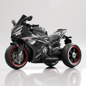 <span class=keywords><strong>Moto</strong></span> électrique classique 12V à double moteur pour enfants, 3 roues stables, musique, lumières LED, jouet à roulettes pour l'extérieur A16-3 - Product Image 1