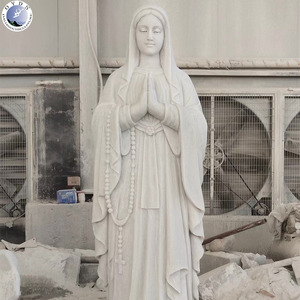 Estatua de la Virgen María de Fibra de Vidrio Resistente a la Intemperie, Tamaño Personalizado, Directo de Fábrica, para Jardín, Iglesia y <span class=keywords><strong>Cementerio</strong></span>, Uso Religioso - Product Image 2