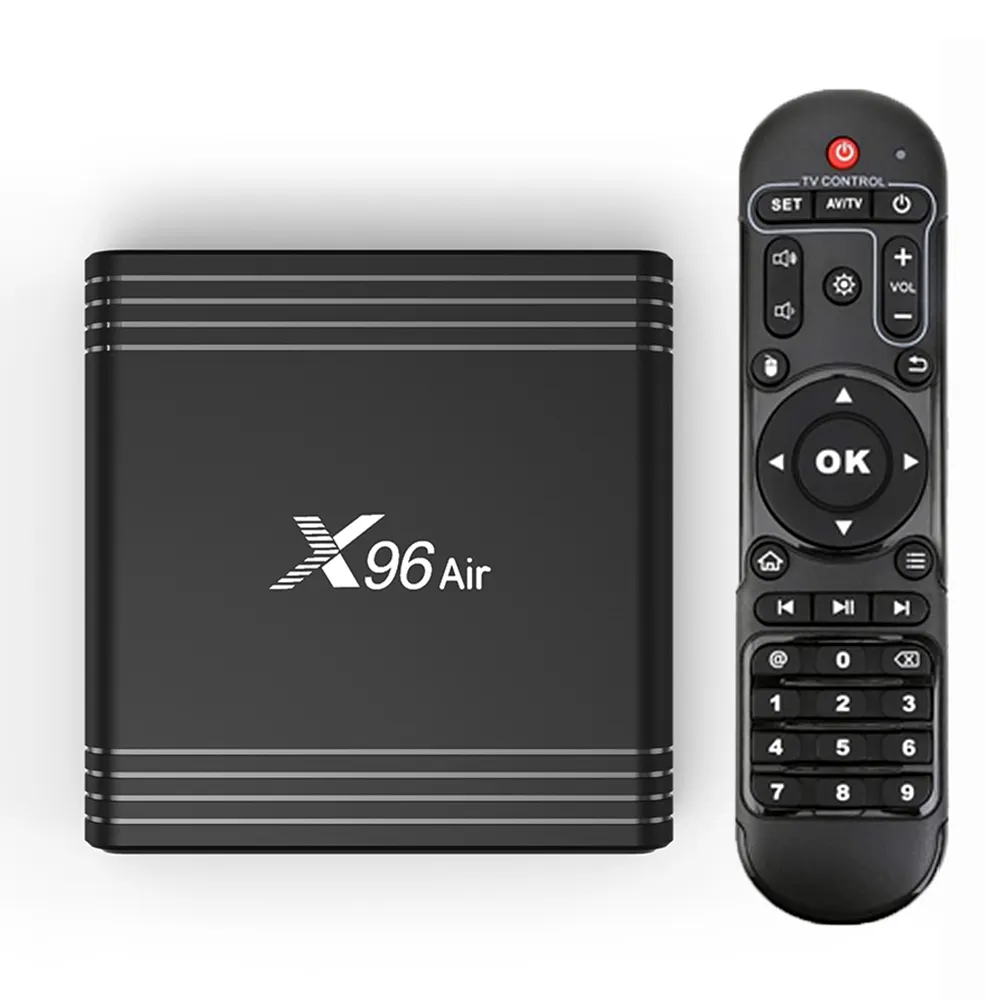 2023 4K X96 hava Amlogic S905x3 Android TV kutusu 9.0 dahili BT4.2 LCD ekran 2.4G/5G çift Wifi TV akıllı kutu