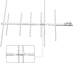 Антенна Yagi двухдиапазонная 144/430 МГц 12dBi VHF UHF с высоким коэффициентом усиления, вертикальная базовая антенна для любительских ретрансляторов, спутниковой связи, инструментов 5G - Product Image 2