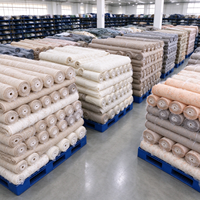 Offre Spéciale Tissu Microfibre Tissé de Poids Moyen Teint et Gaufré Anti-Boulochage Résistant à l'Abrasion 100% Polyester pour Housses de Meubles Domestiques