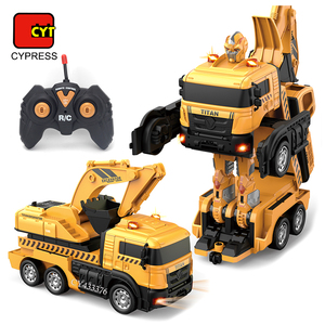 Voiture télécommandée transformable en excavatrice <span class=keywords><strong>robot</strong></span>, jouet de véhicule d'ingénierie, <span class=keywords><strong>camion</strong></span> - Product Image 1