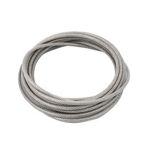 Venta Directa de Fábrica, Cable de Acero Inoxidable Galvanizado Certificado por ASTM, 3/8" 7x7/7x19, Compactado, Engastado, para Construcción y Corte - Product Image 1