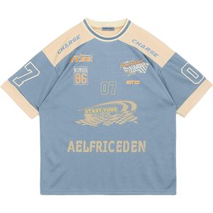 T-Shirt Homme 100% Coton Surdimensionné Vintage Lavage à l'Acide Imprimé Respirant Haut d'Été pour Streetwear Décontracté de Haute Qualité - Product Image 4