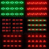 200W LED RVB DMX512 Matrice Lumière 3in1 120 Zones Lumière Stroboscopique Formes/Chiffres/Chiffres & Lettres Scène/Effets DJ Lavage