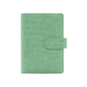 Porte-documents personnalisé style crocodile en PU doré à 6 anneaux, <span class=keywords><strong>classeur</strong></span> à feuilles mobiles avec carnet pour l'<span class=keywords><strong>organisation</strong></span> financière - Product Image 4