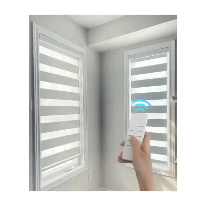 방을위한 Windows 커튼 용 얼룩말 블라인드 전기 커튼 스마트 전동 블라인드 모터