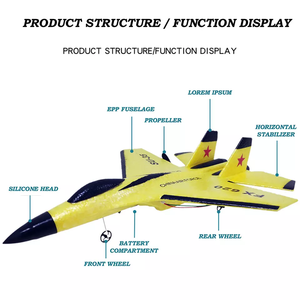 Jinming RC télécommande <span class=keywords><strong>SU</strong></span>-35 radiocommande avion télécommande avion de chasse planeur avion EPP mousse modèle jouets enfants cadeau - Product Image 5