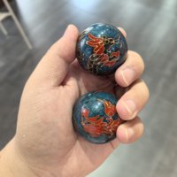 Boules d'exercice manuelles en fer creux, faites à la main, pour soulager le stress et améliorer la dextérité des doigts (Shouxing)