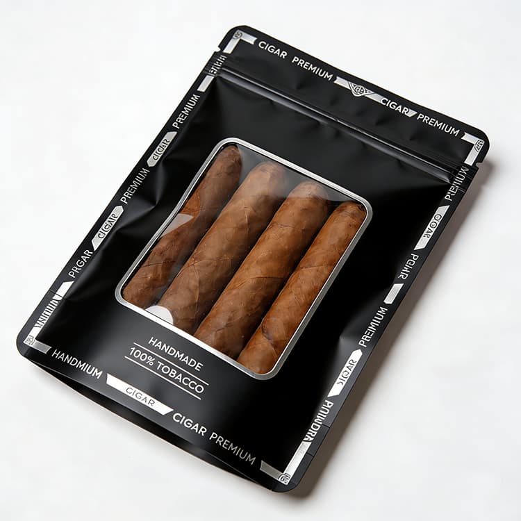 Mini 3 Side Seal Zip Lock Smell Proof Plastic Tubes for Tobacco Packaging