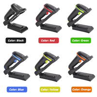 Lector de Códigos de Barras Inalámbrico YHDAA 2D CMOS, Escáner de Códigos QR Portátil con 2600mAh de Larga Duración en Espera y Base de Carga Ajustable