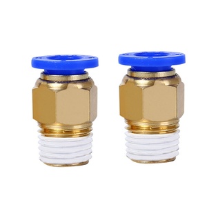 ข้อต่อทองเหลืองแบบเสียบเร็ว รุ่น PC10-02 ชนิดเกลียวนอก สีดำ ขนาดพอร์ต 1/4 นิ้ว ได้รับการรับรองมาตรฐาน ISO9001 - Product Image 1