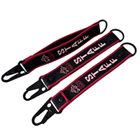 Accessoires de voiture de luxe personnalisés porte-clés dragonne porte-clés de moto porte-clés personnalisé mousqueton en tissu tissé