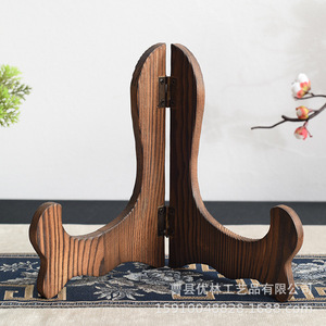 Estante de madera para pasteles de té, diseño minimalista, tipo vertical, para exhibir en la sala de estar - Product Image 3