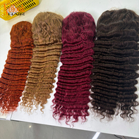 Pelucas de Cabello Humano Remy Brasileño Virgen con Onda Profunda, Densidad 180% 210% 250%, Frontal de Encaje HD 13x4 13x6, Sin Pegamento, Venta al por Mayor