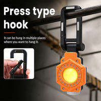Lampe de travail rechargeable Asafee RGB COB LED 360 °   Lampe de camping réglable, magnétique, portable, pour inspection