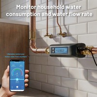 Neo Smart Home moderne ABS WiFi vanne d'eau contrôle minuterie Mobile télécommande interrupteur alimenté par batterie NAS-WV07W compteur d'eau consommation