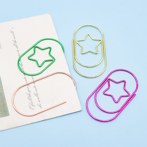 Sẵn Sàng Để Tàu Màu Sắc Sáng Bóng Sao Hình Kẹp Giấy Kích Thước Lớn 50Mm Tài Liệu Tập Tin Văn Phòng Jumbo Kẹp Giấy - Product Image 4