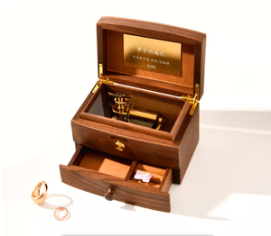 Caja de Música de Madera Vintage de 30 Notas, Mecanismo de Melodía Pop de Alta Gama, Regalo para el Día de San Valentín, Canción de Feliz Navidad, Sr. Lawrence - Product Image 2